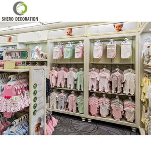 Haute qualité pour vêtements durables magasin meubles bébé enfants vêtements présentoir support vitrine pour bébé vêtements présentoir - Product Image 3
