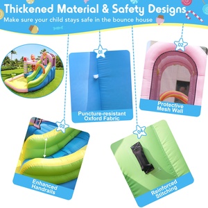 Happy Kids <b>Inflatable</b> Moonwalk Water Jumper Bouncer Castle Jumping <b>House</b> Party NB-93030 <b>House</b> Happy Kids <b>Inflatable</b> Moonw - Product Image 2
