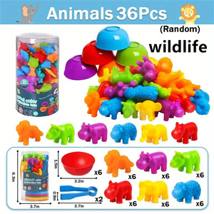 Nuovo Gioco Educativo Montessori per l'Apprendimento della <span class=keywords><strong>Matematica</strong></span>, Puzzle per Conteggio con Piccoli Dinosauri e Coppette Colorate per Bambini <span class=keywords><strong>di</strong></span> 2-4 e 5-7 Anni - Product Image 5