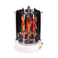 Vasion Home Barbecue Électrique Rotatif Automatique Sans Fumée, Petit Grill de Table Sans Charbon pour Brochettes, Agneau et Poulet