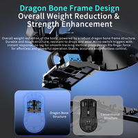 Souris de jeu sans fil AJAZZ AJ200P NL AI Tri-Mode, faible latence NearLink, station de charge magnétique, cadre Dragon Bone, IA intelligente