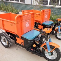 Tricycle minier électrique robuste pour tunnel, avec benne hydraulique, mini-dumper à 3 roues pour le transport de minerai, de déchets et de roches en mine souterraine
