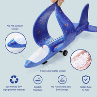 Jouet lanceur d'avion 12.6 "Foam Glider Led Plane 2 Flight Mode Catapult Plane Toy Guns for Kids Outdoor Sport Flying Toys Gifts