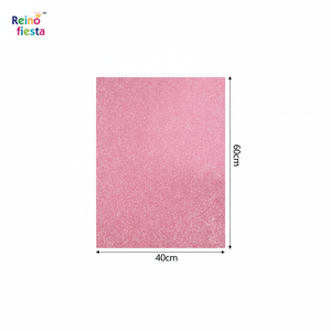 Fogli artigianali in Polyfoam rosa con Glitter di 2mm di spessore senza carta adesiva per progetti artigianali per principianti - Product Image 2