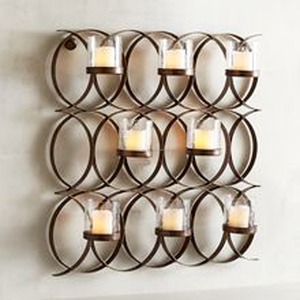 Wrought Iron <b>Wall</b> <b>Candle</b> <b>Holder</b> <b>Wall</b> Decor Home Metal Handmade <b>Wall</b> Sconce Cubic Votive Tea Light <b>Candle</b> <b>Holder</b> with Good Quali - Product Image 5