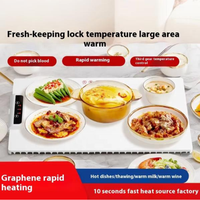 Faltbare Lebensmittel wärmer matte mit einstellbarer Temperatur Elektrische Heiz schale Silikon Schnelle Heizung für Heim buffets Restaurants