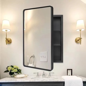 <span class=keywords><strong>Espejo</strong></span> de baño de esquina <span class=keywords><strong>giratorio</strong></span>, colgante de pared, mesa de lavado de inodoro retráctil, <span class=keywords><strong>espejo</strong></span> Feng Shui - Product Image 6