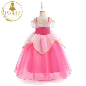 Costume de princesse d'Halloween pour filles, glace, neige, nouvelle robe de princesse <span class=keywords><strong>Aurore</strong></span>, <span class=keywords><strong>la</strong></span> <span class=keywords><strong>Belle</strong></span> <span class=keywords><strong>au</strong></span> <span class=keywords><strong>bois</strong></span> <span class=keywords><strong>dormant</strong></span>, robe de princesse pour filles, épaules dénudées, tulle, spectacle de vacances - Product Image 3