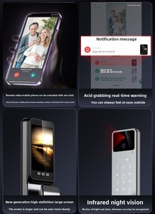 แอป Tuya Smart Life WiFi Cloud Lock ระบบจดจำใบหน้า 3 มิติ ลายนิ้วมือ อลูมิเนียมอัลลอยด์ ไม้ รหัสผ่าน บัตร กุญแจ - Product Image 3