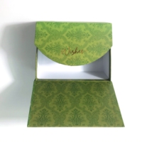 Cajón de caja de condones personalizado de regalo de memoria para recién nacido de Baby Shower estándar con materiales reciclados laminación y grabado brillante