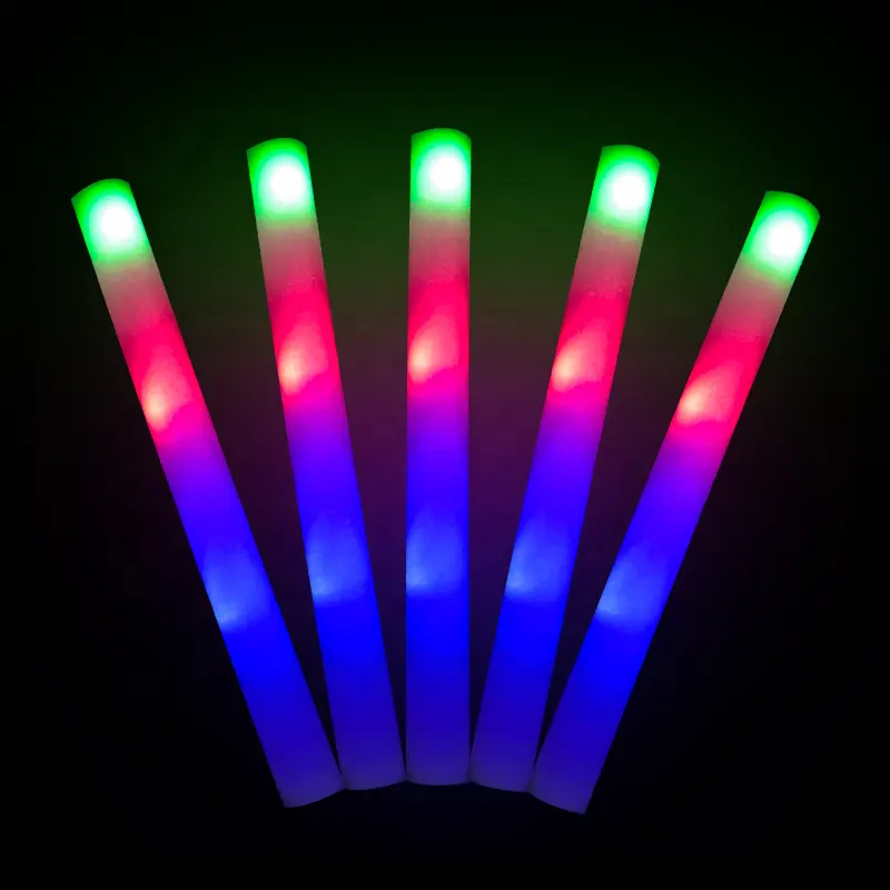 2023 Glow LED Foam Sticks Glow with 3 Modes Flashing Effect Party Supplies for concert