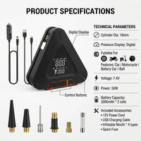 Portable Digital Electric Car Tire Inflatable Device Fast Inflation Auto Shut Off Air Compressor