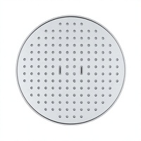 Cabezal de Ducha de Lluvia Moderno Cromado de 8 Pulgadas con Amplia Cobertura, Diseño de Ahorro de Agua de Alta Eficiencia, Silicona Antiobstrucción para Apartamento