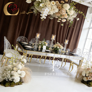 Restaurant 8 Seater Modern Luxury Rectangle <b>Mirror</b> Stainless Steel Dining <b>Table</b> for Hotel Use - Product Image 4