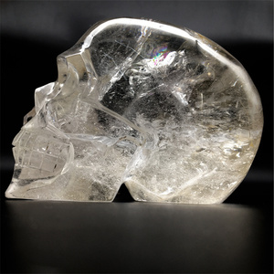 Bán Buôn Hộp Sọ Tinh Thể Thạch Anh Trong Suốt Tự Nhiên Hộp Sọ Tinh Thể Thạch Anh Trắng Để Trang Trí - Product Image 4