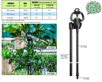 Micro arroseur agricole goutte-à-goutte, système d'arrosage PC avec système d'eau à assembler de piquet