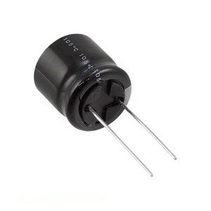 Condensateur Radial TH 47 uF 20% 160V, Distributeur Autorisé, URZ2C470MHD1TN, à Montage Traversant, en Aluminium - Product Image 1