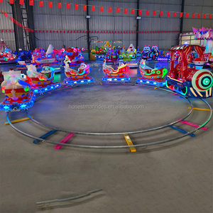 Battery Children Set Indoor Toys <strong>Outdoor</strong> Ride on <strong>Train</strong> with Track for Kids Electric - Product Image 5