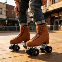 Patins à roulettes d'extérieur avec cadre en alliage d'aluminium, roues doubles haute vitesse pour adultes, activités de loisirs et de fitness