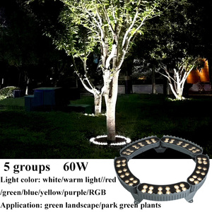 Garden Landscape <strong>Outdoor</strong> <strong>Tree</strong> <strong>Light</strong> Ring Ip66 Ac220v Dc24v 60w Aluminum Durable Ring Palm <strong>Tree</strong> Lamp - Product Image 2