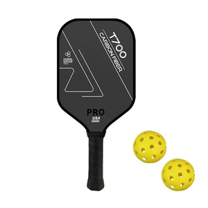 Raquette de pickleball Peak T700, 13,4 mm, fibre de carbone, antidérapante, pour entraînement, forme standard, 220 g - Product Image 2