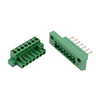 Connecteur mural 2EDGWB-5.08MM à 2/3/4/5/6/7/8/9/10/11/12/13/14 broches, type prise, pas de 5,08 mm, bornier à vis pour PCB