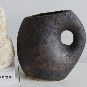 Vintage Antique Ceramic <b>Vase</b> Set for Home Decor Glazed Matt for Flower Arrangements Modern Style with Vintage Touch - Product Image 4