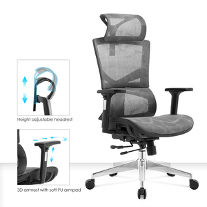 <span class=keywords><strong>Chaise</strong></span> de bureau ergonomique de direction en maille pivotante, chaises de bureau modernes de conférence de luxe, hauteur réglable - Product Image 5