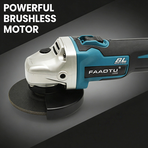 Amoladora angular inalámbrica sin escobillas FAAOTU <span class=keywords><strong>DGA504</strong></span>, batería de litio de 18V y 6.0Ah, amoladora eléctrica multiusos compatible con batería MT de 18V - Product Image 4