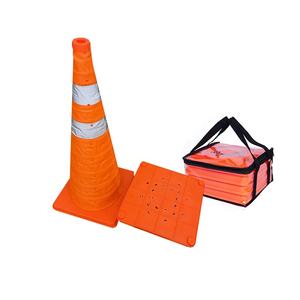 70Cm Flexibele Reflecterende Weg Opvouwbare Opvouwbare Verkeersveiligheidskegels - Product Image 1