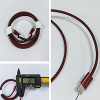 Câble adaptateur de gros d'usine Type-C 3A à charge rapide avec gaine PVC/Nylon pour iPhone 15/16/17/18 Pro Max et téléphones Android - Longueur 1M