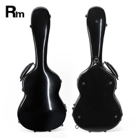 Étui de transport rigide léger et durable en fibre de verre coloré personnalisé pour guitare acoustique classique – Vente en gros