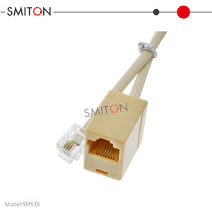 Téléphone RJ11 6P4C prise mâle vers Ethernet <span class=keywords><strong>RJ45</strong></span> 8P4C femelle adaptateur câble convertisseur - Product Image 6