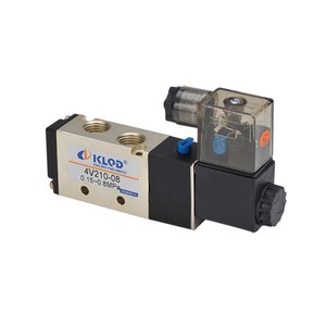KLQD seri kontrol pneumatik katup <span class=keywords><strong>Solenoid</strong></span> Single Double elektronik DC12/24V AC24V AC110V umum 4V210-08 3V210-08 4V220-08 - Product Image 1