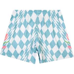 Shorts graphiques personnalisés pour hommes, décontractés d'été, respirants, à devant plat, avec cordon de serrage, style streetwear, 100 % polyester - Product Image 2