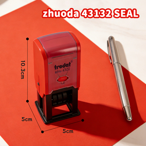 Timbro Autoinchiostrante Personalizzabile in Plastica 43132 con Data e Testo Regolabili (<span class=keywords><strong>Anno</strong></span> Mese Giorno) con Stampa Multicolore per Ufficio/Scuola - Product Image 2