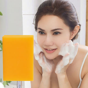 Jabón Artesanal de Jengibre Antiacné de Marca Privada, Jabón Sólido Herbal para Rostro y Cuerpo, Blanqueador, Adelgazante, Antiséptico y de Limpieza Profunda - Product Image 3