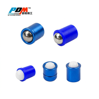 Pièces moulées en plastique : Plungers à ressort à embout sphérique lisses en PP, POM, ABS, Nylon, PA66, Plungers à ressort à embout sphérique à ajustement par pression pour verrouillage