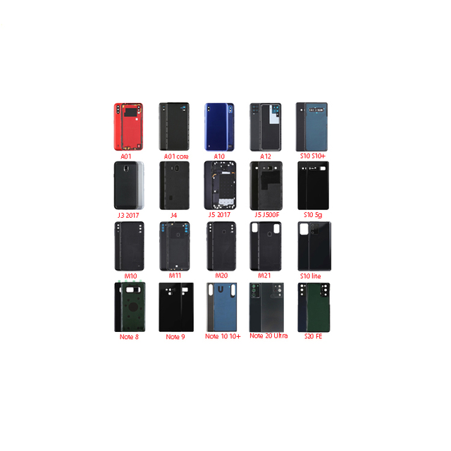 Mobile Phone Housings Battery Back Glass Cover for samsung galaxy All Models A10 A20 A30 A40 A50 A60 A70 A80 A90 Rear Door