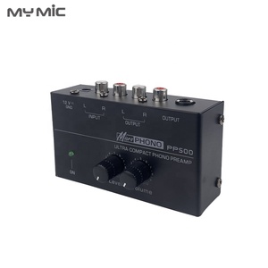 Mini amplificateur phono PP500, préamplificateur pour casque, préamplificateur pour microphone, mixeur audio avec contrôle du volume pour tourne-disque <span class=keywords><strong>vinyle</strong></span> - Product Image 1