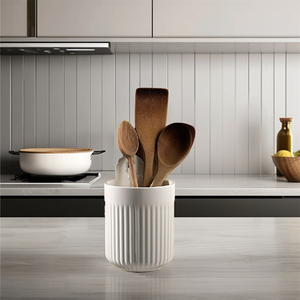 Porte-couverts en céramique blanc nordique rangement <span class=keywords><strong>d</strong></span>'ustensiles <span class=keywords><strong>de</strong></span> <span class=keywords><strong>cuisine</strong></span> mural écologique pour la maison Restaurant grand <span class=keywords><strong>magasin</strong></span> utilisation - Product Image 3