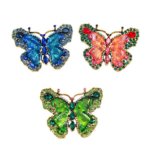 Nuevos broches de mariposa de cristal de moda, broche de insecto Animal de moda para damas - Product Image 4