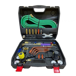 Kit de soplete de corte de soldadura <span class=keywords><strong>Oxygen</strong></span> acetileno Oxy Tote profesional con tanque interruptor doble Chapado en cobre capacidad de corte máxima de 35mm - Product Image 1