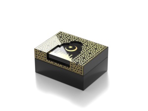 Boîte d'emballage élégante en bois d'agar brun-noir aromatique, boîte à oud personnalisable avec logo, support d'encens en bois indien - Product Image 4