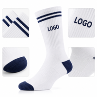 Chaussettes de sport pour jeunes et adultes avec logo personnalisé, respirantes, pour la course à pied et l'entraînement, 100% coton, antibactériennes, OEM ODM