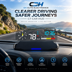 HUD de voiture USB 5V, écran large 18:9, alarme de survitesse à 3 niveaux, GPS sans effet fantôme et rappel de fatigue pour tous les types de véhicules - Product Image 1