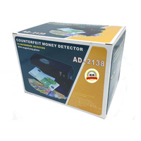 Detector de Dinero Universal Económico, Verificador de Billetes con Lupa, Detector de Monedas WM UV MG para Banco