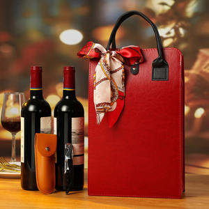 Coffrets cadeaux haut de gamme pour deux bouteilles de <span class=keywords><strong>vin</strong></span> rouge, sacs d'emballage, boîtes extérieures personnalisables avec logo, fabricant en gros, motifs imprimés - Product Image 1