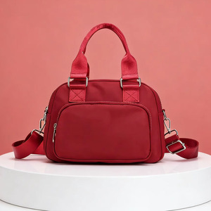 批发定制徽标 Tas Wanita 时尚女式手提包尼龙拉链防水斜挎包女式 - Product Image 1