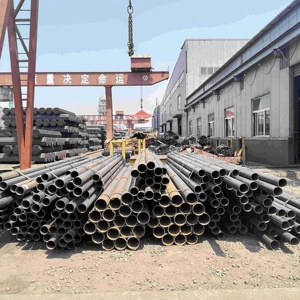 <span class=keywords><strong>Tuyau</strong></span> en <span class=keywords><strong>acier</strong></span> au carbone soudé à chaud ASTM A252 ERW Q345, dimensions du gainage - Product Image 4